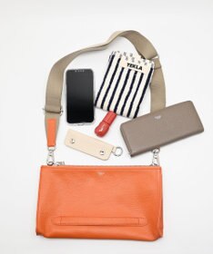 blancle シュリンクレザー クラッチショルダー