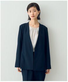 YECCA VECCA ストレッチノーカラージャケット