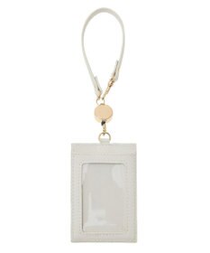 Maison de FLEUR クリアストーンリボンリールパスケース