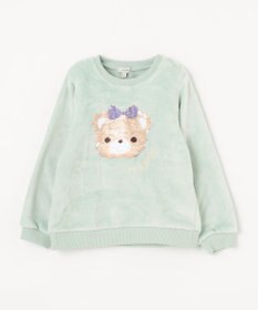 ANY KIDS 両面 フリース スパンコール トレーナー