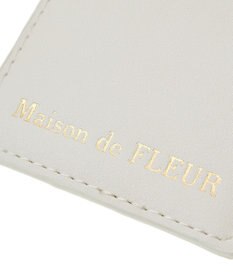 Maison de FLEUR クリアストーンリボンリールパスケース