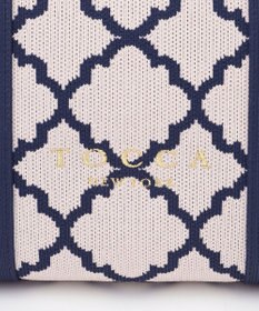 TOCCA 【大人百花掲載】【A4サイズ対応】CHECKER CLOVER KNITBAG ニットバッグ