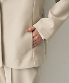 YECCA VECCA ストレッチノーカラージャケット