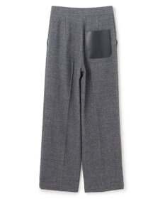 BEIGE， MILLAM / フェイクレザーパッチワイドパンツ