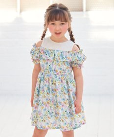 ANY KIDS オンオフショルダー ガーリー ワンピース