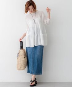 23区 23区DENIM Iライン デニムスカート