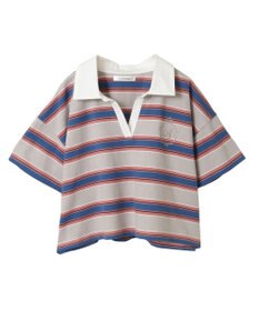 Green Parks エムブレム刺繍ショートボーダーカットソー