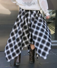 WEGO チェックシャツラップスカート