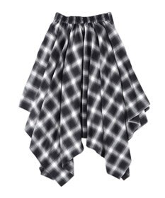 WEGO チェックシャツラップスカート