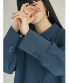 Green Parks armonia．プリーツシャツワンピース