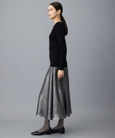 自由区 S レーヨンストレッチリブインナー ニット