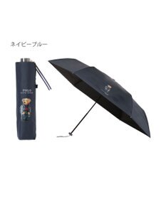 MOONBAT 【遮熱・遮光】POLO RALPH LAUREN(ポロ ラルフローレン)CORE DENIM BEAR ポロベア 晴雨兼用 雨傘  折りたたみ傘