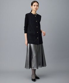 自由区 S レーヨンストレッチリブインナー ニット