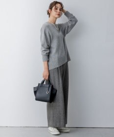 組曲 S ネコアシツィード ワイドパンツ