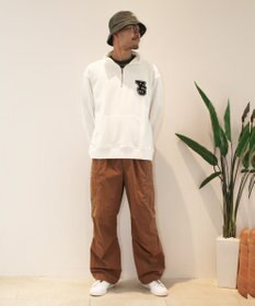 J.PRESS YORK STREET 【UNISEX】裏毛ロゴハーフジップ スウェット