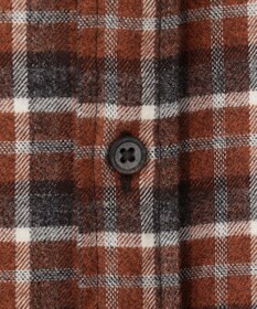 JOSEPH ABBOUD 【オーガニックコットン】スモールチェック フランネルシャツ