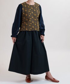 muuc 【手刺繍のような刺繍が美しい】ハイドランジア ブラウス