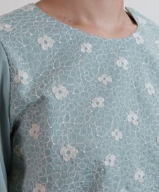 muuc 【手刺繍のような刺繍が美しい】ハイドランジア ブラウス