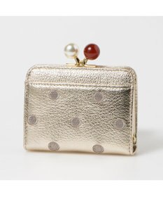 UNBILLION ペルケ perche / アクリル玉ドット刺繍・ジャバラカードウォレット