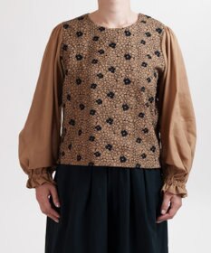 muuc 【手刺繍のような刺繍が美しい】ハイドランジア ブラウス