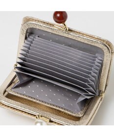UNBILLION ペルケ perche / アクリル玉ドット刺繍・ジャバラカードウォレット
