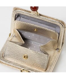 UNBILLION ペルケ perche / アクリル玉ドット刺繍・ジャバラカードウォレット