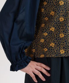 muuc 【手刺繍のような刺繍が美しい】ハイドランジア ブラウス