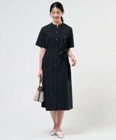 J.PRESS LADIES S 【一枚で着映え】ライトタフタ タックプリーツ ワンピース