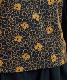 muuc 【手刺繍のような刺繍が美しい】ハイドランジア ブラウス