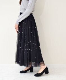 Bridget Birkin 【Bridget Birkin】ツイードヒールアップオブリークパンプス