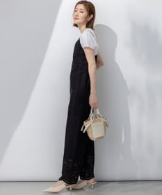 23区 【洗える】コットンエンブロイダリー オールインワン