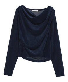 Green Parks シアーベロアオフショル長袖プルオーバー