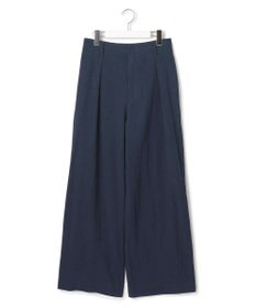 J.PRESS YORK STREET 【WOMEN】コットンワッシャータックワイド パンツ