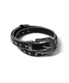 WEGO Lウエスタンバックルスタッズ付ベルト