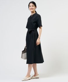 J.PRESS LADIES S 【一枚で着映え】ライトタフタ タックプリーツ ワンピース