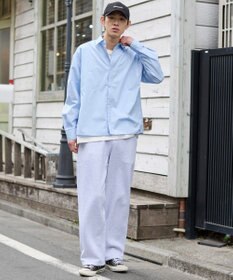 WEGO 【ユニセックス着用ITEM/MLサイズ展開】クロップドブロードシャツ