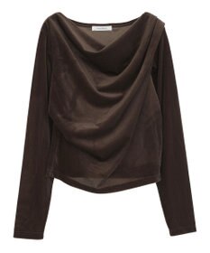 Green Parks シアーベロアオフショル長袖プルオーバー