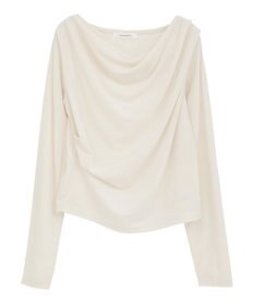 Green Parks シアーベロアオフショル長袖プルオーバー