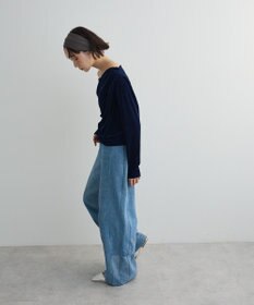 Green Parks シアーベロアオフショル長袖プルオーバー