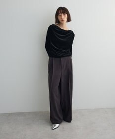 Green Parks シアーベロアオフショル長袖プルオーバー