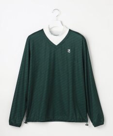 23区GOLF 【MEN】エアリージャージストレッチプルオーバー フェイクレイヤード