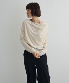 Green Parks シアーベロアオフショル長袖プルオーバー