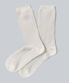 WHITE MAILS PAPER ジャガードソックス