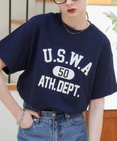 WEGO 【ANGIE VINTAGE】カレッジロゴプリントTee