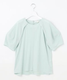 自由区 【洗える】ボリュームスリーブピケ カットソー