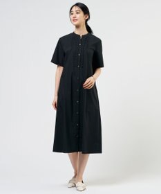 J.PRESS LADIES S 【一枚で着映え】ライトタフタ タックプリーツ ワンピース