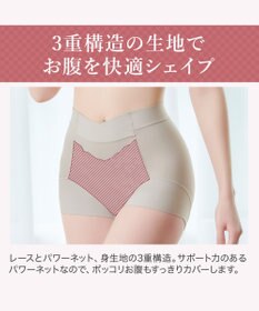 BRADELIS New York 【BRADELIS NewYork peace】綿混フィットレースショーツ ウエストからヒップ下まですっぽり包み補整するショーツ