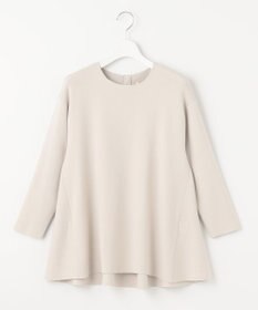 自由区 【洗える】レーヨンポリエステルスムース ペプラムニット