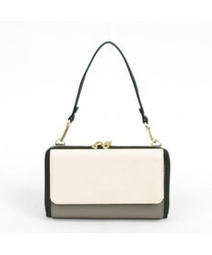 UNBILLION カシュカシュ cachecache / WEB限定カラーコンビウォレットショルダーバッグ