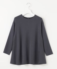 自由区 【洗える】レーヨンポリエステルスムース ペプラムニット